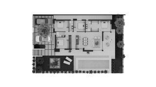 Планировка виллы 4 спальни в ЖК La Pinada Nature Resort № 6